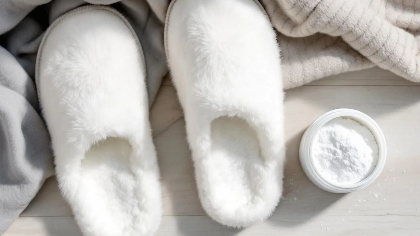 Geen bleek of magie, deze tip maakt witte slippers weer wit