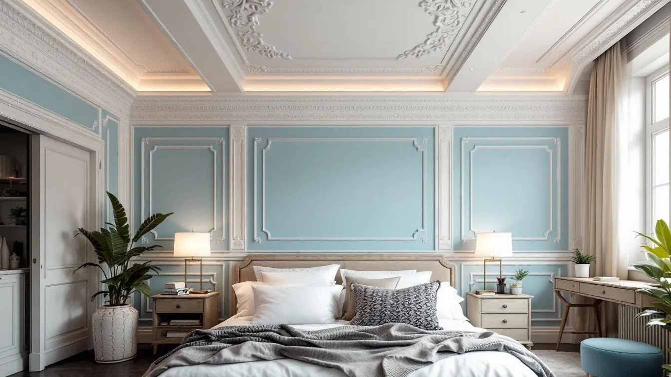 Ik decoreerde het plafond opnieuw, mijn kamer is volledig getransformeerd